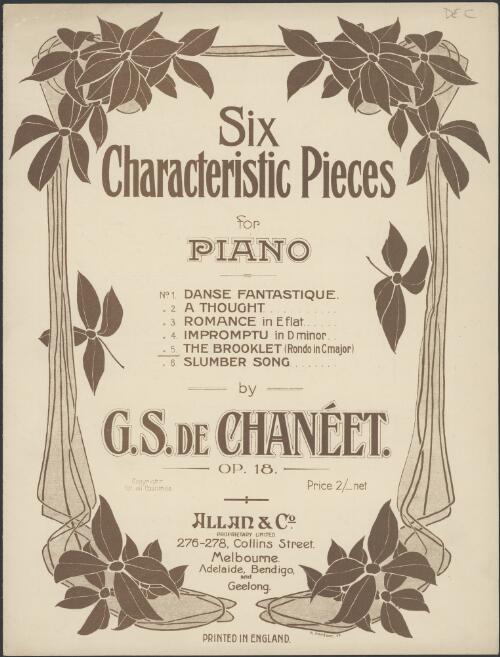 The brooklet [music] : rondo in C major, op. 18, no. 5 / G.S. de Chaneet