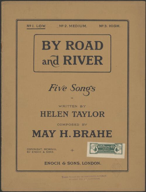 By road and river [music] / the words by Helen Taylor ; the music by May H. Brahe