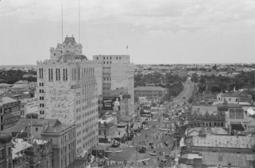 View looking down along King William Street, Adelaide, South Australia, December 1936, 1 / Bruce Mauger Watson