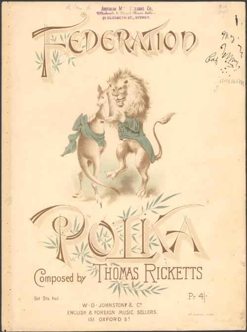 Federation polka [music] / composed by Thomas Ricketts