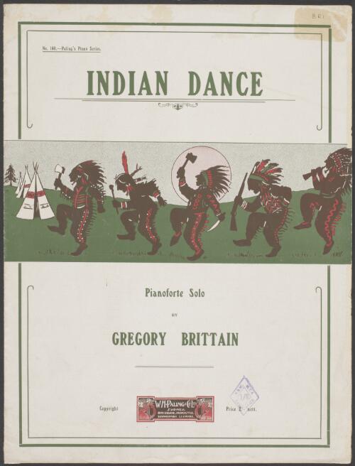 Indian dance [music] : pianoforte solo / by Gregory Brittain