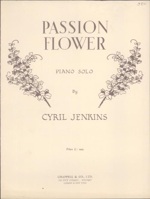 Passion flower [music] : piano solo / by Cyril Jenkins