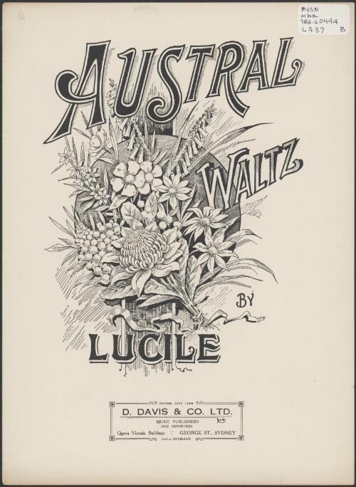 Austral waltz [music] / by Lucile