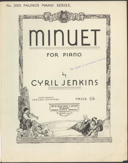 Minuet [music] : for piano / by Cyril Jenkins