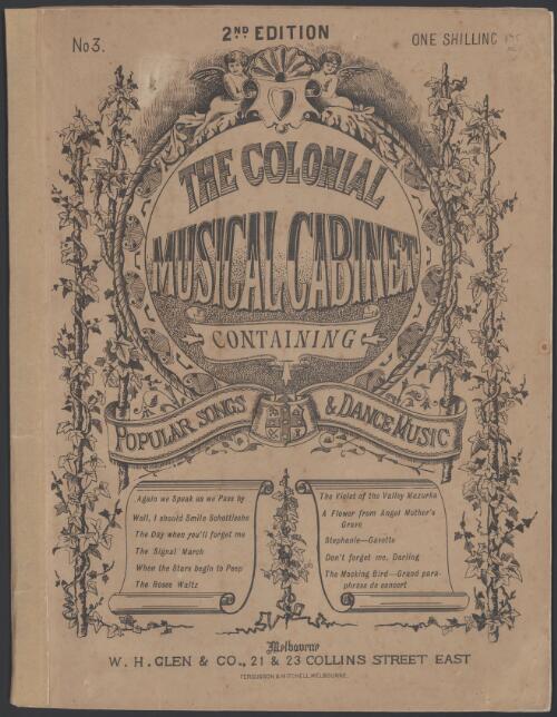 The Colonial musical cabinet [music] : containing popular songs & dance music