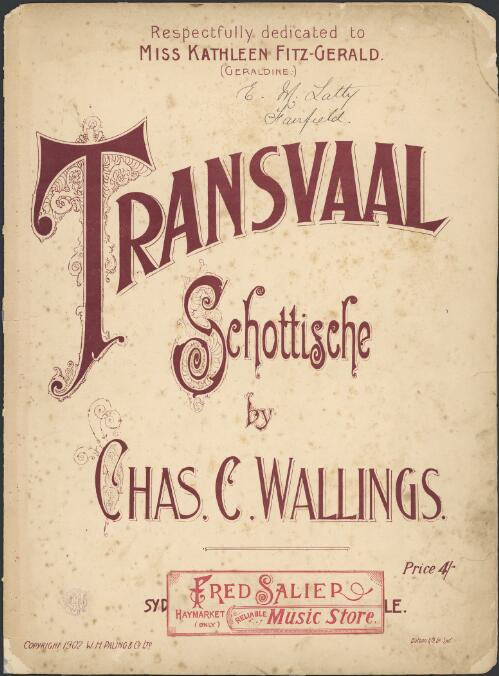 Transvaal schottische [music] / by Chas. C. Wallings