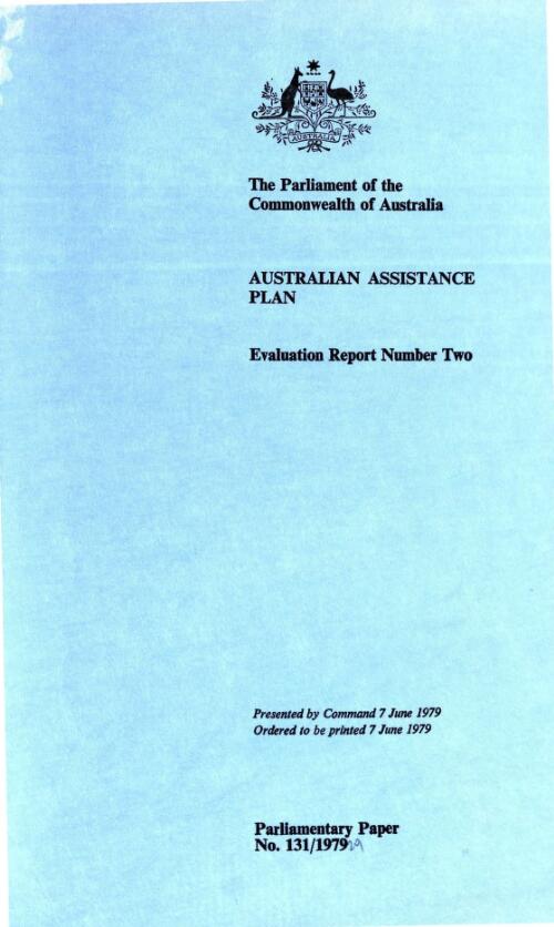 Australian Assistance Plan : evaluation report number two / [by Adam Graycar and Joanne Davis]