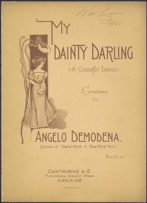My dainty darling [music] : a graceful dance / composed by Angelo Demodena