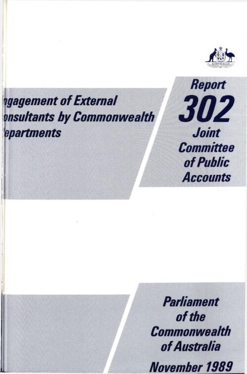 Engagement of external consultants by Commonwealth departments