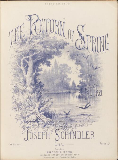 The return of spring [music] : polka / by Joseph Schindler