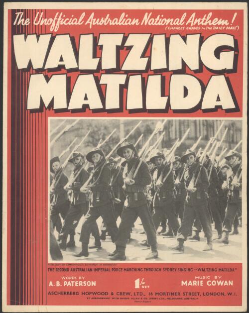 Waltzing Matilda [music] : an Australian song : unison / words by A.B. Paterson ; music by Marie Cowan