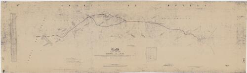 Plan of the road from Queanbeyan to Tharwa [cartographic material] : proposed to be opened under Act of Council 4th, William IV, No. 11 : road to be opened is shown by a red band / transmitted to the Surveyor General ... 17th Feby. [1868] ; J.B. Thompson, Lic. Surveyor