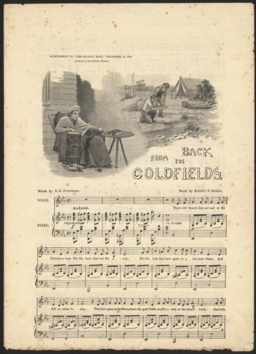 Back from the goldfields [music] / words by A. B. Paterson ; music by Sydney F. Hoben