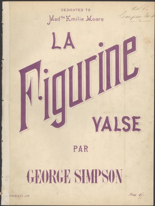 La figurine [music] : valse / par George Simpson