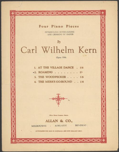 Roaming, op. 556, no. 2 [music] / Carl Wilhelm Kern