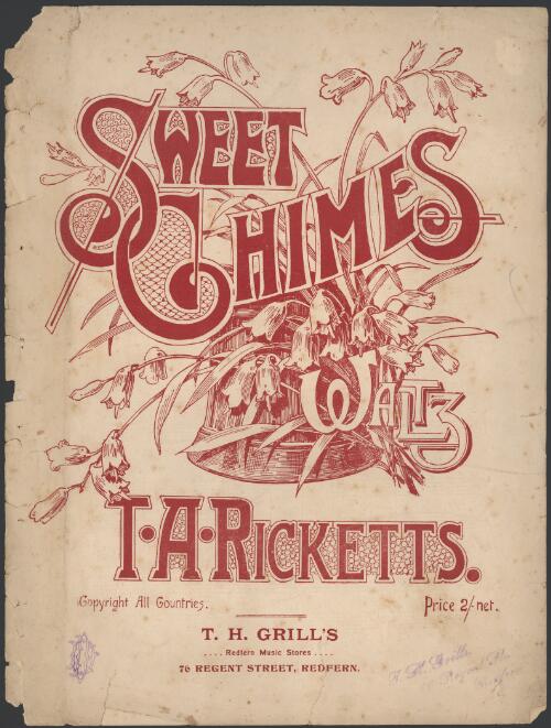 Sweet chimes waltz [music] / T. A. Ricketts