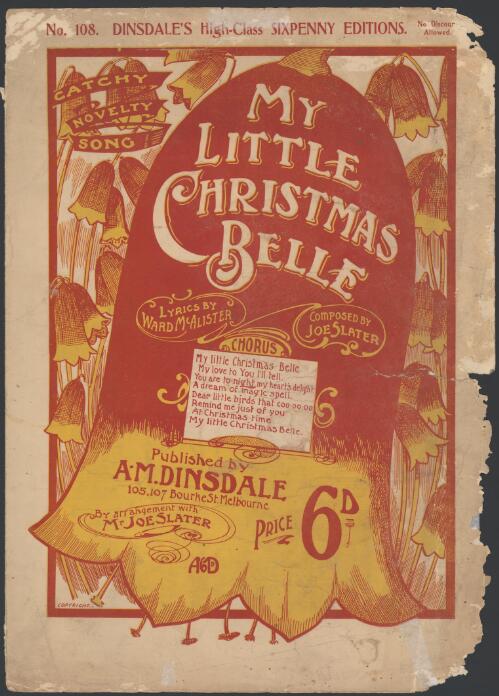 My little Christmas belle [music] / lyrics by Ward McAlister ; composed by Joe Slater