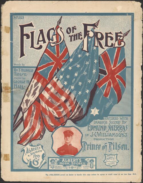 Flags of the free [music] / words by T. Hilhouse Taylor ; music by George H. Hall