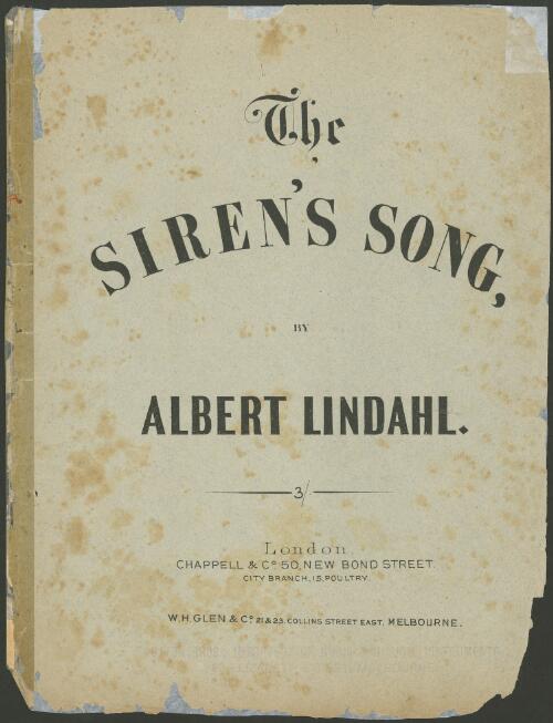 The siren's song [music] : nocturne for the pianoforte / by Albert Lindahl
