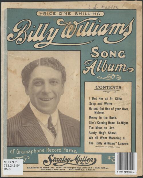 Billy Williams song album [music]