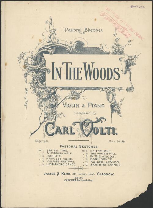In the woods [music] : for violin and piano / Carl Volti