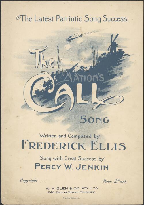 The nation's call [music] : song / written and composed by Frederick Ellis