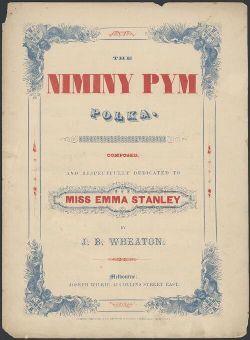 The niminy pym [music] : polka / composed by J.B. Wheaton