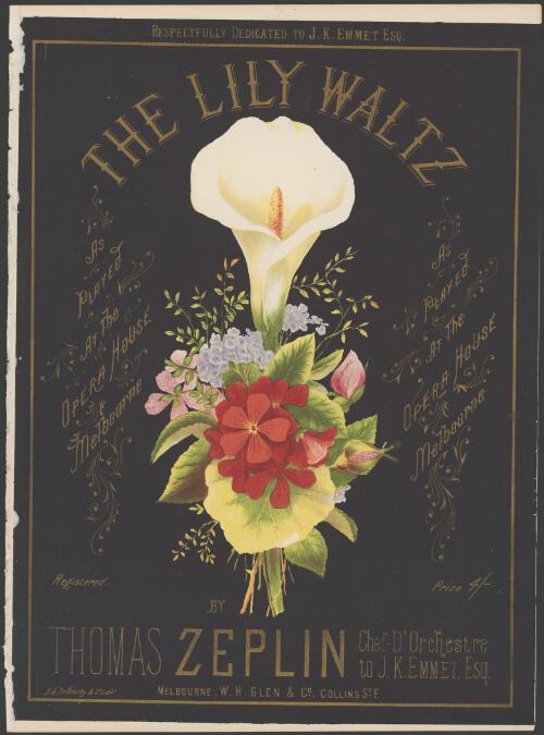 The lily waltz [music] / by Thomas Zeplin