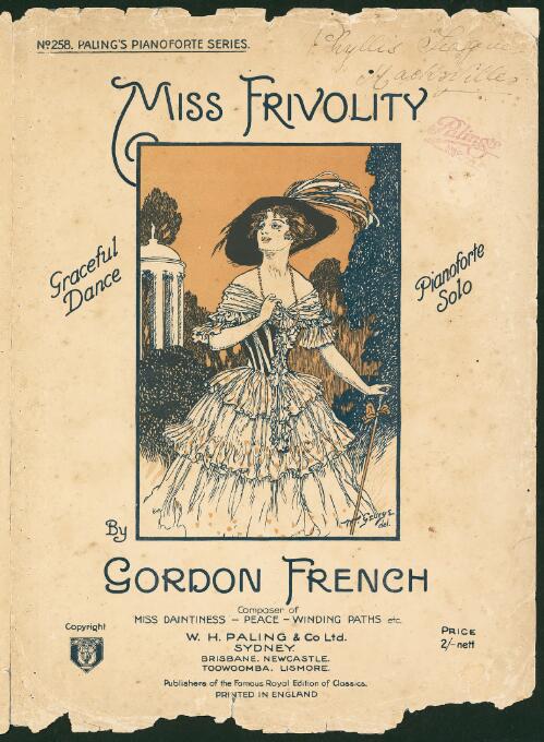 Miss Frivolity [music] : graceful dance : pianoforte solo / by Gordon French