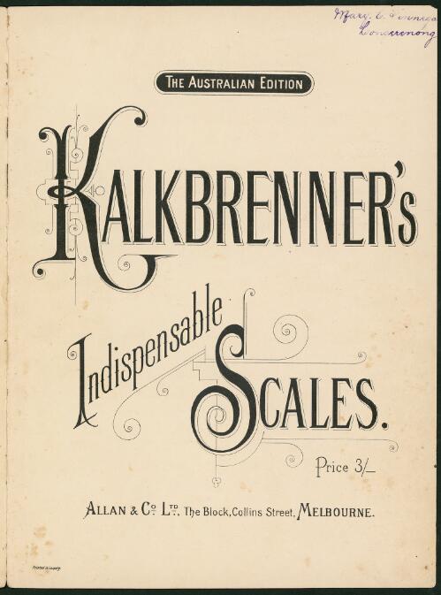 Kalkbrenner's indispensable scales [music]