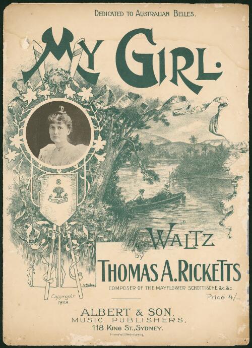 My girl [music] : waltz / by Thomas A. Ricketts
