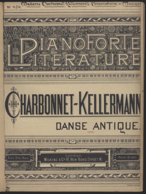 Danse antique [music] / Alice Charbonnet-Kellermann