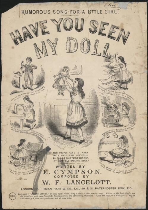 Have you seen my doll? [music] : humorous song for a little girl / words by E. Cympson ; music by W.F. Lancelot