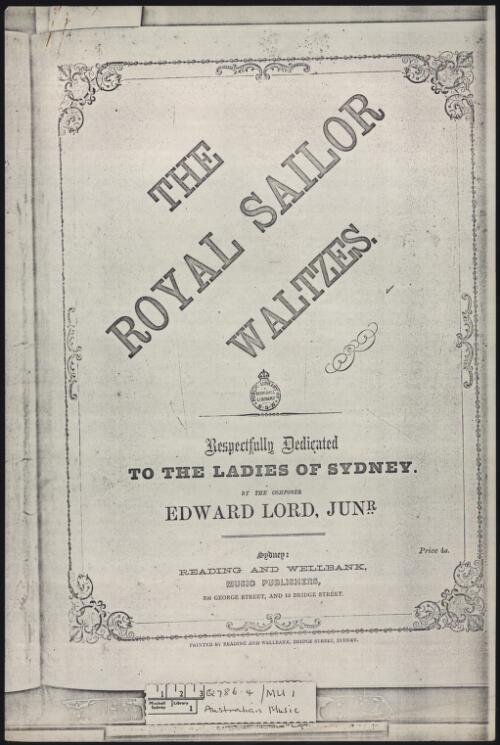 Royal sailor waltzes [music] / by the composer Edward Lord, Jnr