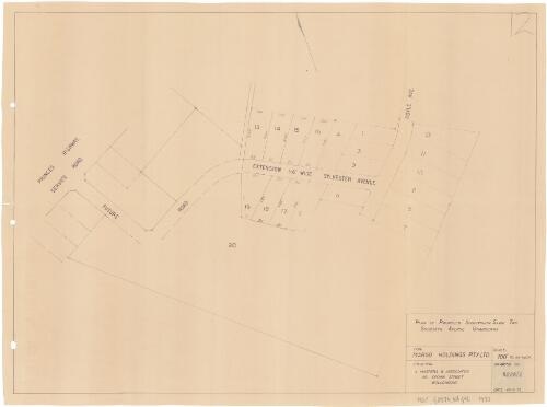 Plan of proposed subdivision, stage two, Sylvester Avenue Unanderra [cartographic material] / A. Masters & Associates, surveyor, for Margo Holdings Pty. Ltd