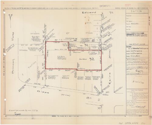 Plan of subdivision of lots 13 & pt lot 12 & 14, section 5 of C.T. Smith's subdivision [cartographic material] : city: Wollongong, locality: Wollongong, Parish: Wollongong, County: Camden / Richard Stephen Lovegrove, surveyor