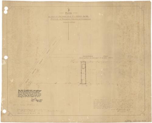 Plan of part of the land in C.T. vol 12826 fol. 92 [cartographic material] : Parish of Wonona, County of Camden / W.F. Farley, licensed surveyor