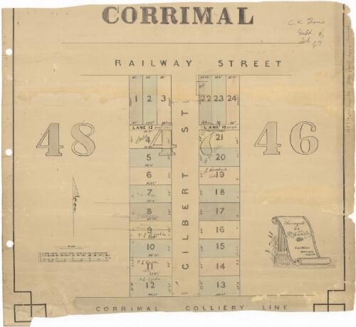 Corrimal [cartographic material] / surveyed and drawn by C.L.A. Weber, Wollongong August 1911