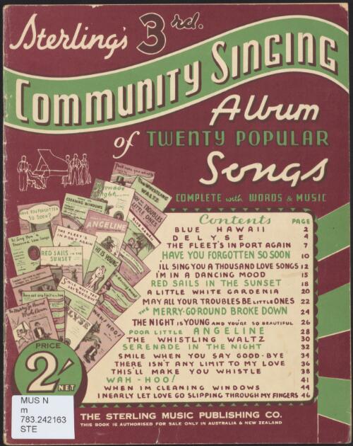 Sterling's community singing album of twenty popular songs [music]