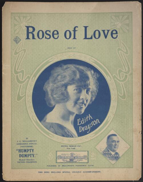 Rose of love [music] / words by Frank Dix ; music by Victor Champion