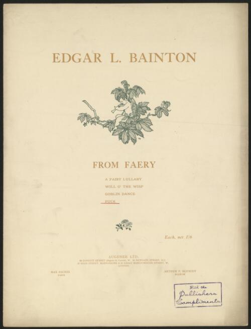 From faery. Puck [music] / Edgar L. Bainton
