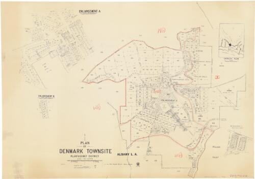 Plan of Denmark townsite, Plantagenet District [cartographic material] / Department of Lands and Surveys