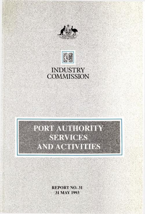 Port authority services and activities / Industry Commission
