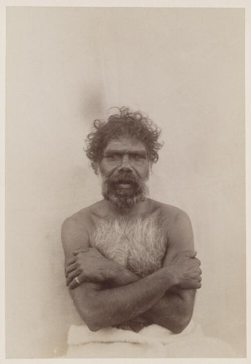 Portrait of an Aboriginal Australian man, New South Wales?, approximately 1890, 2