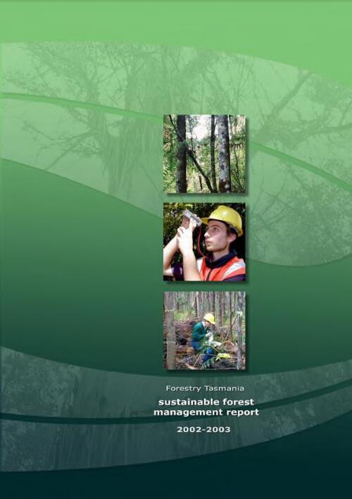 Sustainable forest management report