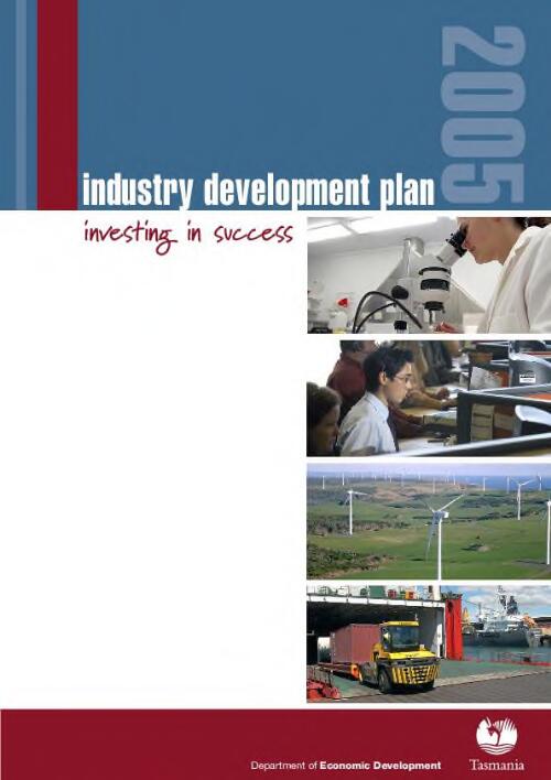 Industry development plan / [Department of Economic Development]