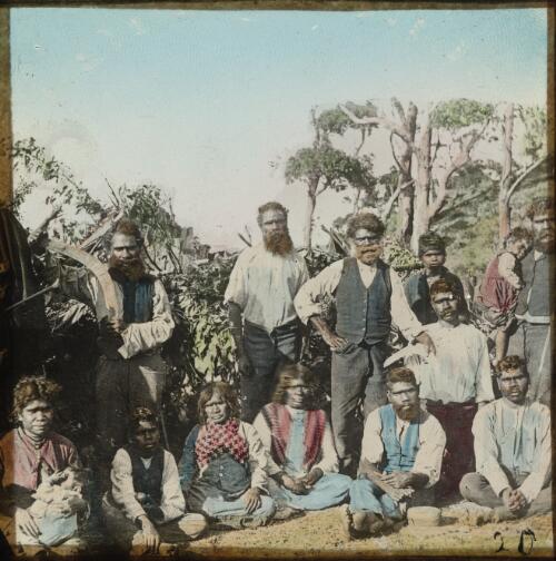 Group of Aboriginal Australians, Lake Tyers, Victoria, approximately 1895 / Nicholas Caire