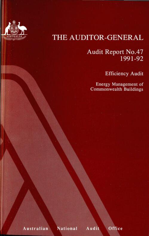 Efficiency audit, energy management of Commonwealth buildings / the Auditor-General