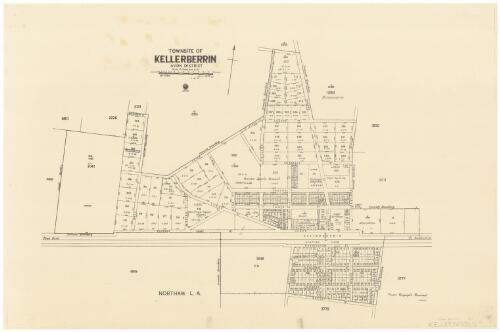Townsite of Kellerberrin, Avon district [cartographic material] / Department of Lands and Surveys
