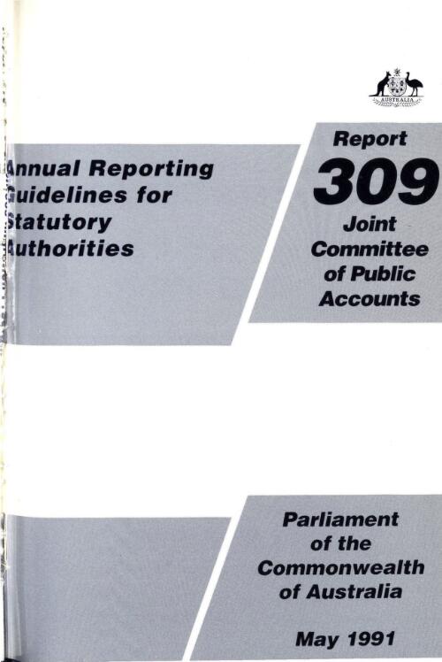 Annual reporting guidelines for statutory authorities / Joint Committee of Public Accounts